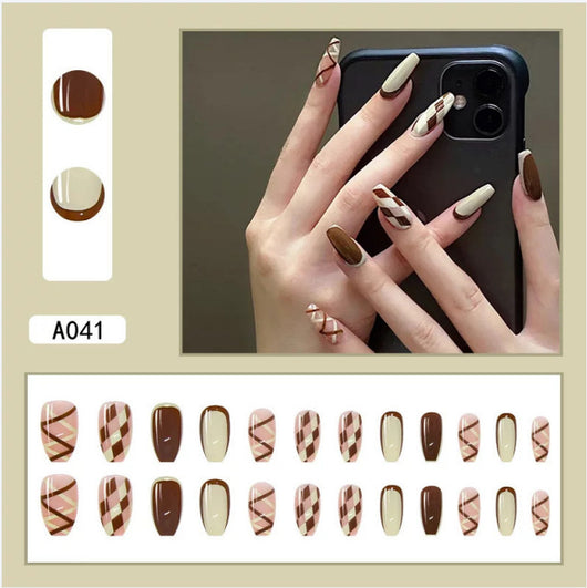 Uñas Postizas Removibles con Diamantes - Image 24