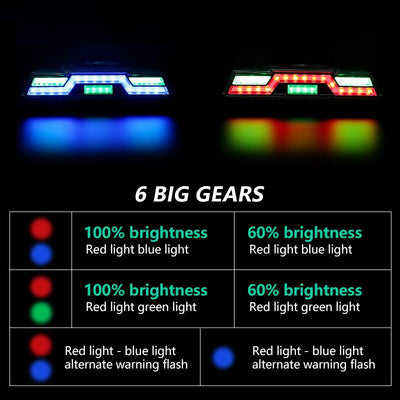 Luz Trasera para Bicicleta USB Recargable - 3 Colores - Image 3