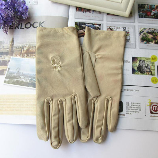 Guantes Finos Elásticos con Bordado Etiqueta - Image 16