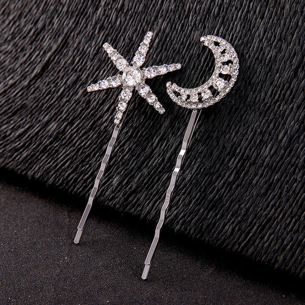 Horquillas de Estrellas y Luna - Accesorios Elegantes para el Cabello