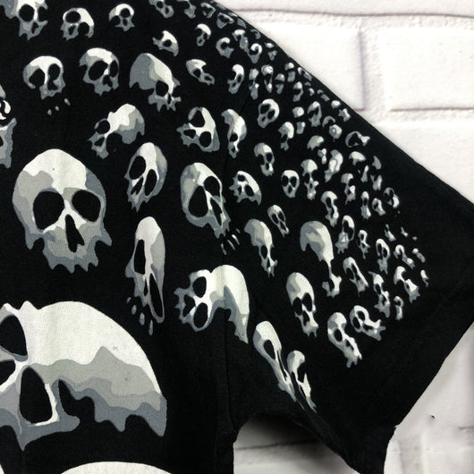 Camiseta Rap Rock Calavera Densa Manga Corta - Image 15