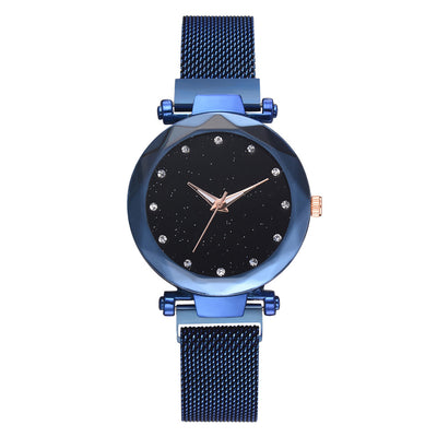 Conjunto de Reloj Pulsera Lujo para Mujer Elegante Cielo Estrellado Cierre Magnético - Image 4