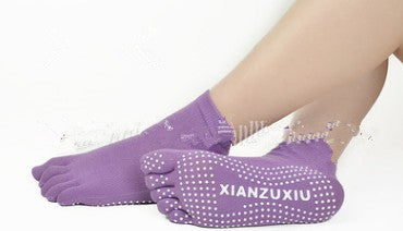 Calcetines de Yoga con Dedos Separados - Algodón Premium con Masaje y Estampado - Image 8