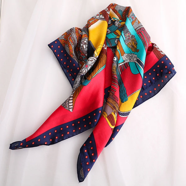 Pañuelo de Seda Vintage para Mujer