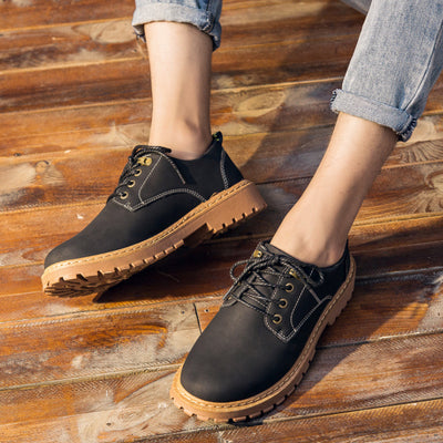 Zapatos Casuales de Cuero Estilo Retro Martin para Hombre - Image 4
