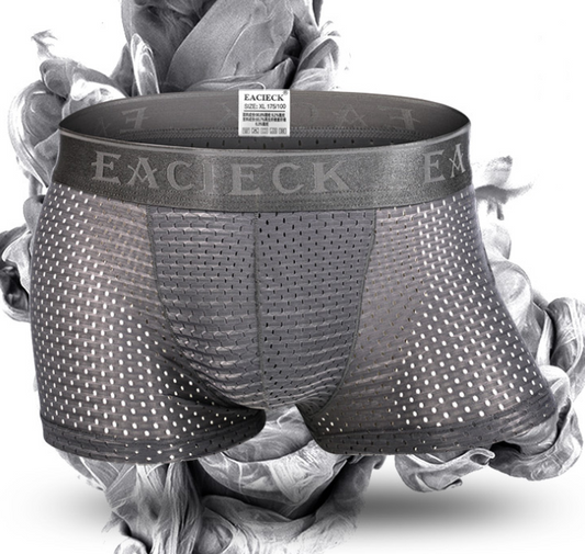 Bóxers Hombre Seda de Hielo Bambú Transpirable Malla Deportiva - Image 2