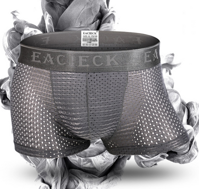 Bóxers Hombre Seda de Hielo Bambú Transpirable Malla Deportiva - Image 2