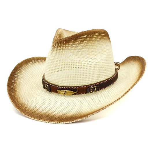 Sombrero Vaquero Estilo Western con Diseño Spray Paint para Playa - Image 21