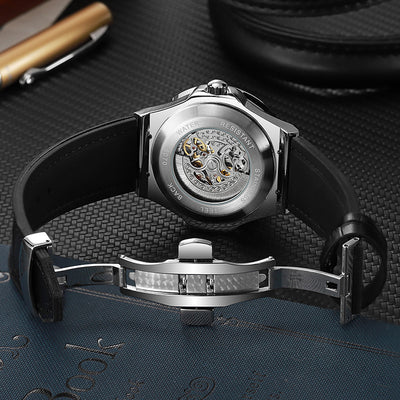 Reloj Mecánico Automático para Hombre con Movimiento Hueco y Diamantes - Image 3