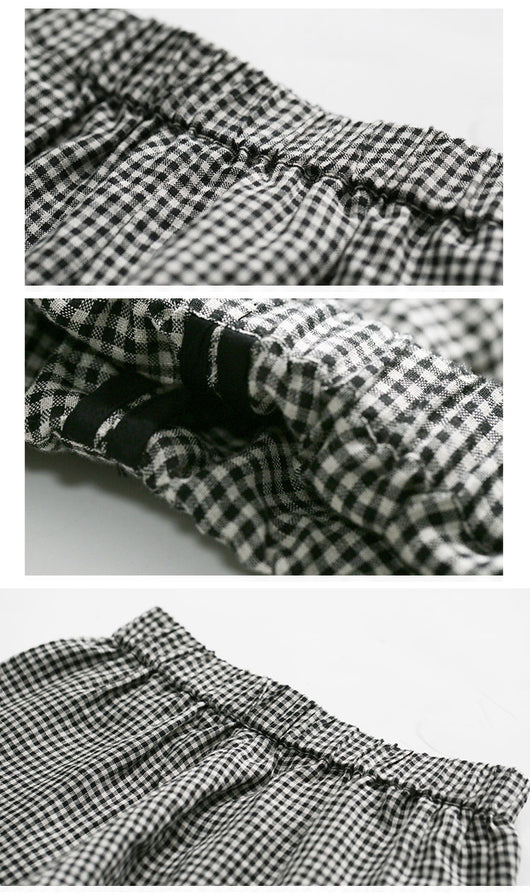 Pantalones de Lino y Algodón a Cuadros - Corte Relajado y Cómodo - Image 15