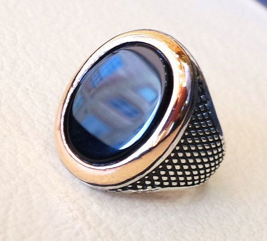 Anillo Vintage de Plata Antigua para Hombre - Diseño Tallado Elegante - Image 3