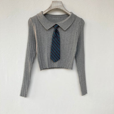 Cardigan Holgado Estilo Universitario para Mujer - Image 84