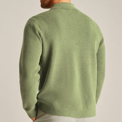 Suéter de Cuello Camisero Manga Larga Alta Densidad - Image 3