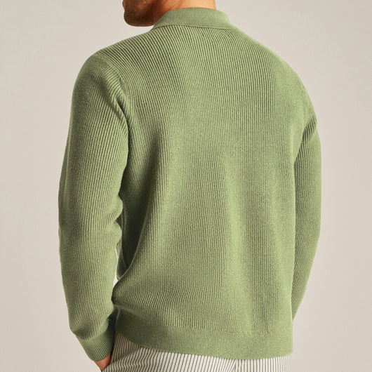 Suéter de Cuello Camisero Manga Larga Alta Densidad - Image 3