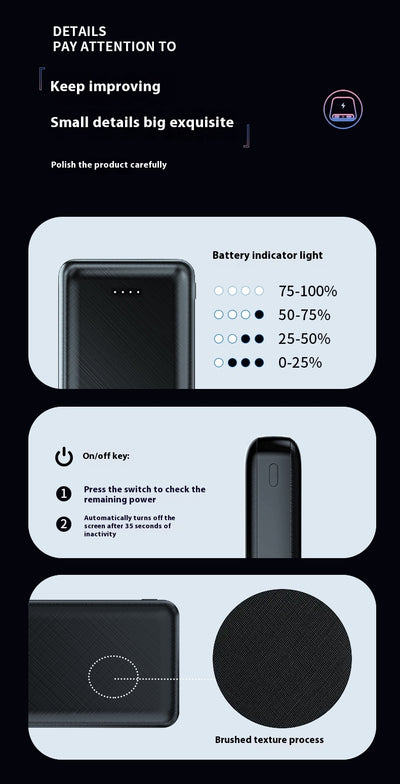 Batería Portátil de 20000 mAh - Carga Rápida y Compacta - Image 11