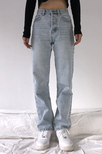 Pantalones Vaqueros Retro Talle Alto Corte Recto - Image 7