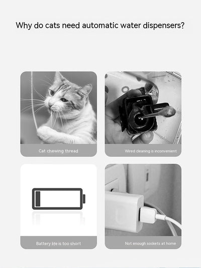 Fuente de Agua para Gatos con Inducción Inalámbrica - Image 7
