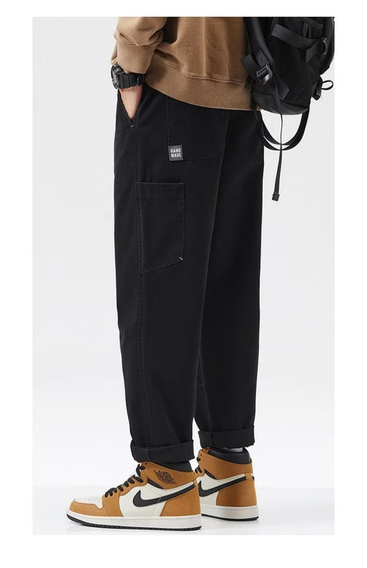 Pantalones de Trabajo Clásicos de Cintura Media Corte Recto - Image 7