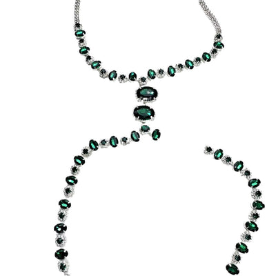 Cadena de Pecho Hip-hop Verde Diamante - Estilo Urbano Moderno - Image 5