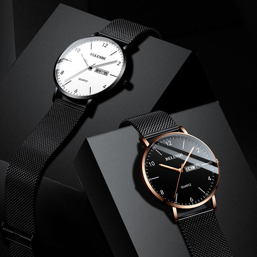Reloj Cuarzo Hombre Casual Ejecutivo Resistente al Agua con Esfera Luminosa - Image 2