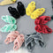 Pantuflas Abiertas de Piel Cruzadas
