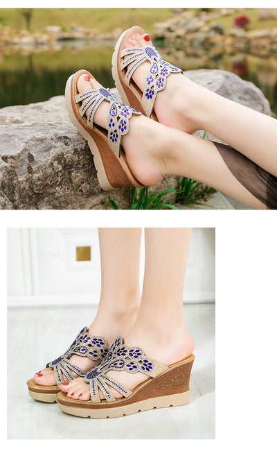 Sandalias y Pantuflas Femeninas con Pedrería Hueca - Image 18