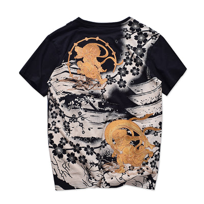Camisa Oni Dorado Bordada