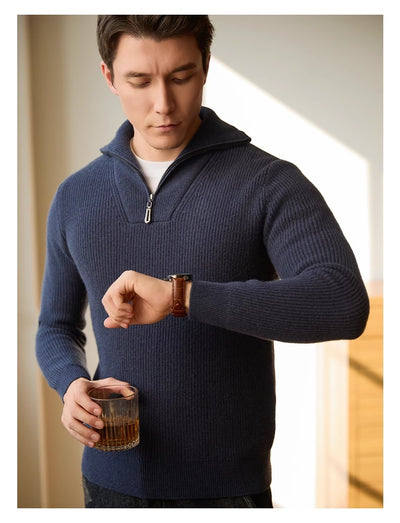 Suéter Texturizado Cálido para Hombre - Pullover de Descanso - Image 4