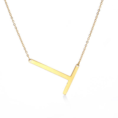 Collar Inicial Acero Inoxidable Chapado en Oro Rosa - Image 22