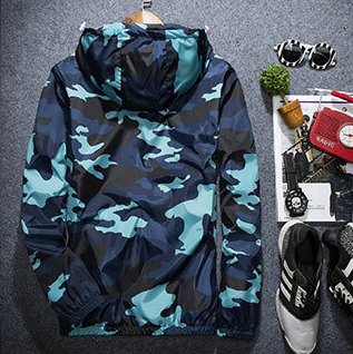Chaqueta Camuflaje Hombre con Capucha y Cremallera Luminosa - Abrigo Casual de Primavera - Image 2
