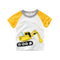Playera Estilo Coreano Excavadora para Niño