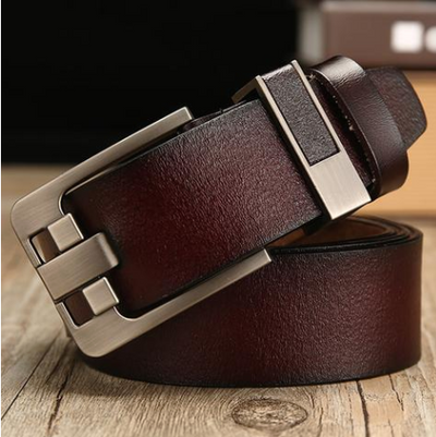 Cinturón de Cuero para Hombre con Hebilla de Pasador Estilo Retro - Image 7
