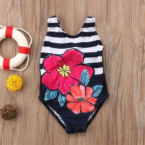 Traje de Baño Estampado Floral Una Pieza
