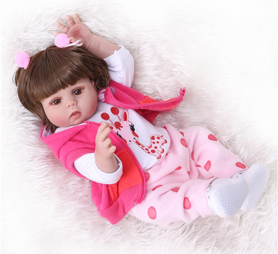 Muñeca Reborn Bebé de 49cm con Cabello Rizado y Cuerpo de Silicona Completa - Image 7