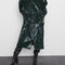 Abrigo Trench Plisado Brillante para Mujer - Elegancia Casual