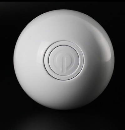 Blue LED Magic Ball pet toy for cats, packaged with batteries, measuring 6.4cm, on a white background. - Image 17