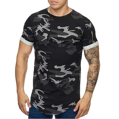 Playera Hombre Degradado Camuflaje - Camiseta Casual de Manga Corta - Image 3