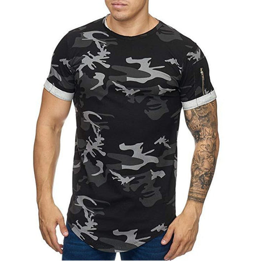 Playera Hombre Degradado Camuflaje - Camiseta Casual de Manga Corta - Image 3