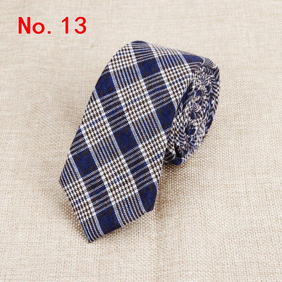 Corbata de Algodón a Cuadros para Hombre - Image 34