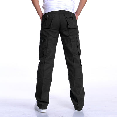 Pantalones Deportivos Casuales Holgados con Múltiples Bolsillos para Hombre - Image 4