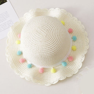 Sombrero de Paja para Niñas con Protección Solar - Image 3
