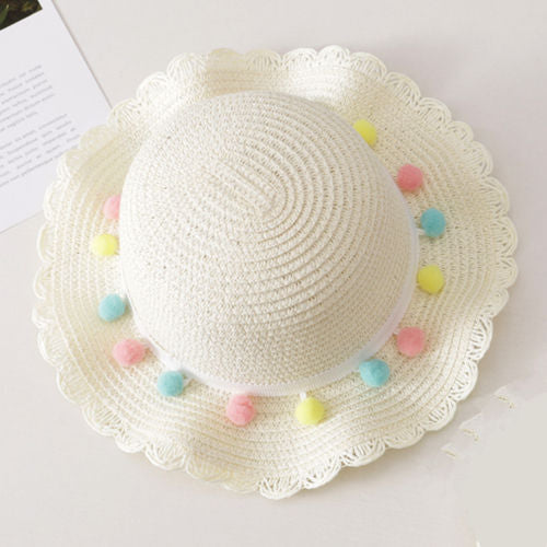 Sombrero de Paja para Niñas con Protección Solar - Image 3