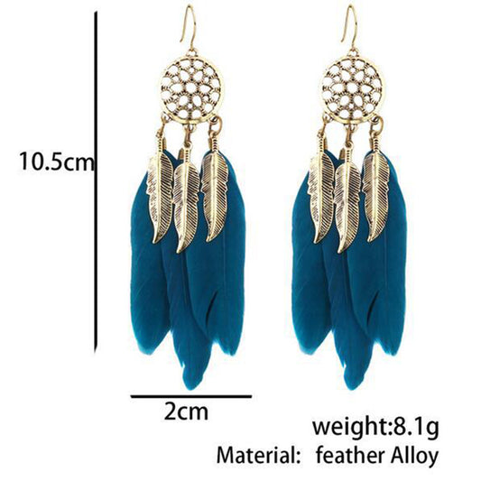 Aretes Largos con Borlas Elegantes - Image 2