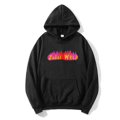 Sudadera con capucha estampado llamas oversize - Image 27