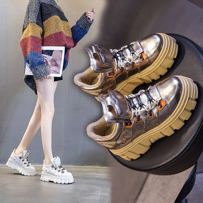 Zapatos de Cuero Vacuno con Doble Lengüeta para Mujer - Image 3