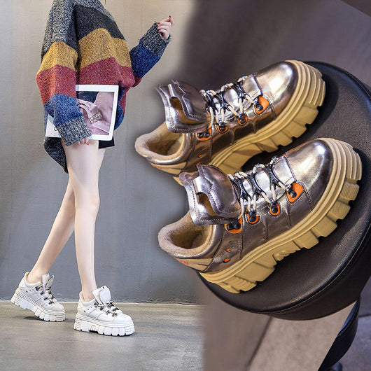 Zapatos de Cuero Vacuno con Doble Lengüeta para Mujer - Image 3