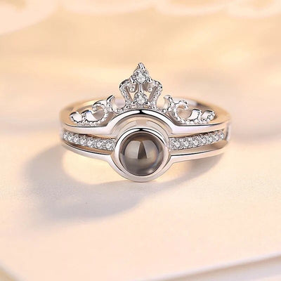 Anillo de Plata 925 con Foto Personalizada y Proyección - Image 5