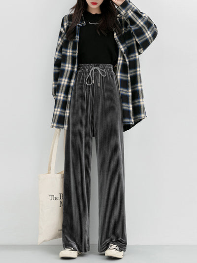Pantalones de Pana Ancho Elegante - Image 11