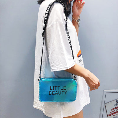 Cinturón Ancho con Bolso Cuadrado Láser de Letras - Image 5