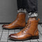 Botas Martin de Cuero para Hombre con Punta Afilada - Estilo Retro